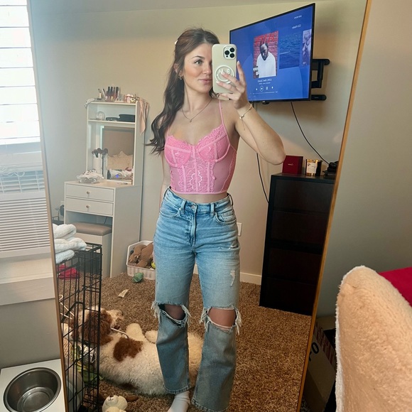 Tilly’s pink corset top - Picture 2 of 4